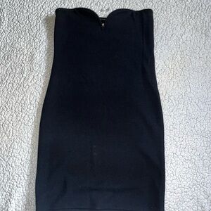 H and M mini black dress.